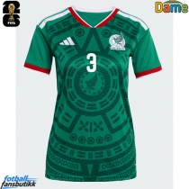 Mexico Cesar Montes #3 Hjemmedrakt Dame EM 2024 Kortermet